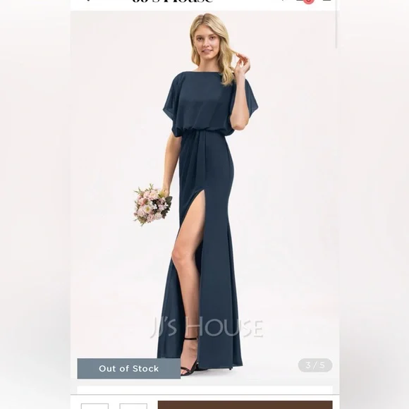 princess polly baby blue dress Satin Bridesmaid Dresses main image 1